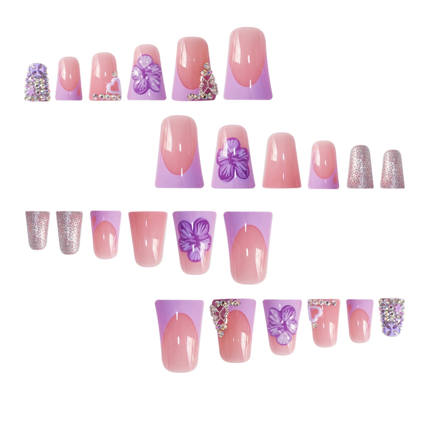 Kreative Blumen Acryl Nagelkunst Brehn