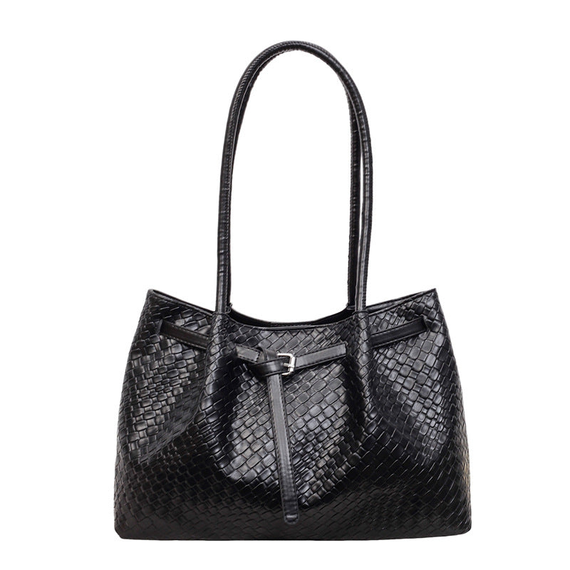 Texturiertes Leder Tote Bag Brehn