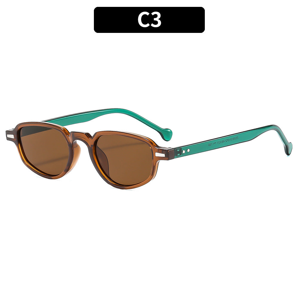Vintage-inspirierte winkelförmige Sonnenbrille