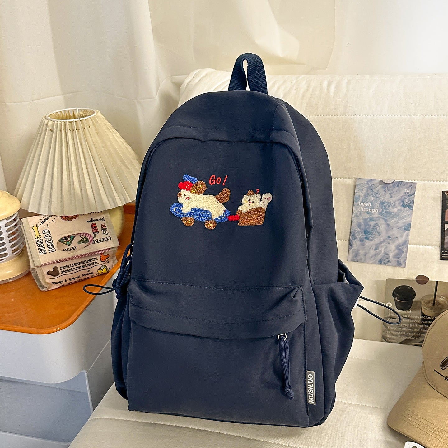 Verspielter Bestickter Rucksack Brehn
