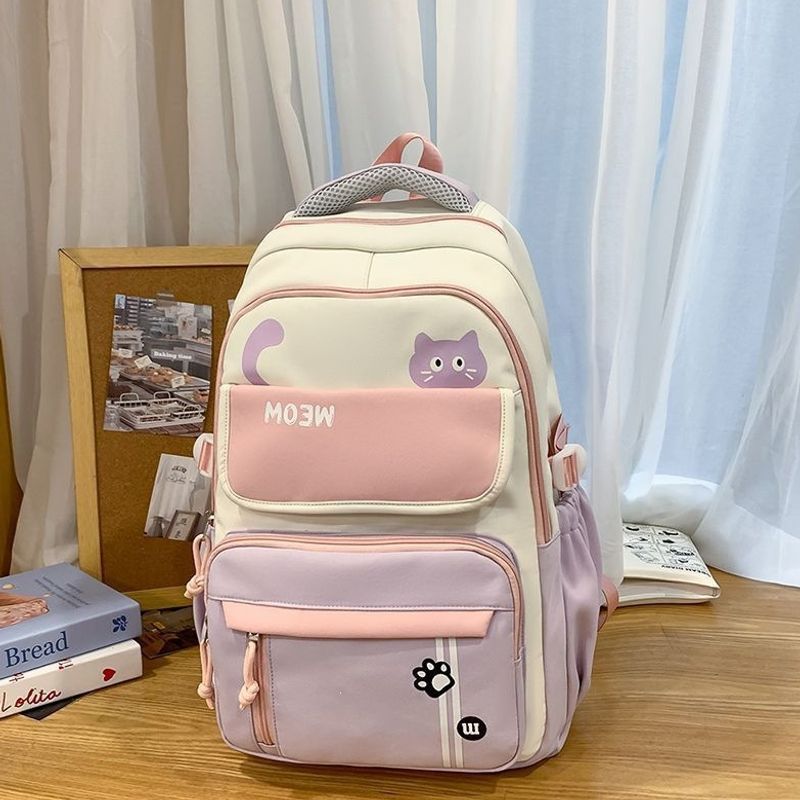 Lustiger katzenmotivierter Schulrucksack Brehn