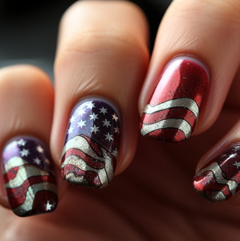 Patriotisches Nageldesign Brehn 1789915083