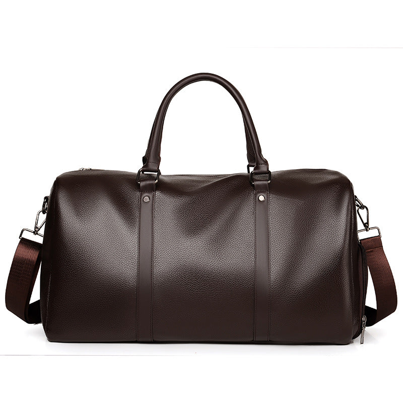 Premium Leder Reise Duffle Brehn