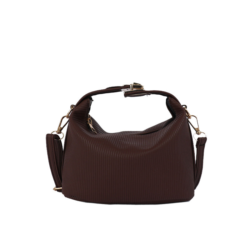 WoTextured Rippte Handtasche Brehn