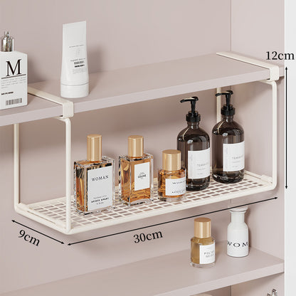 Slim Unterregal Belüftetes Metallgitter Lagertray für Schrank und Kleiderschrank