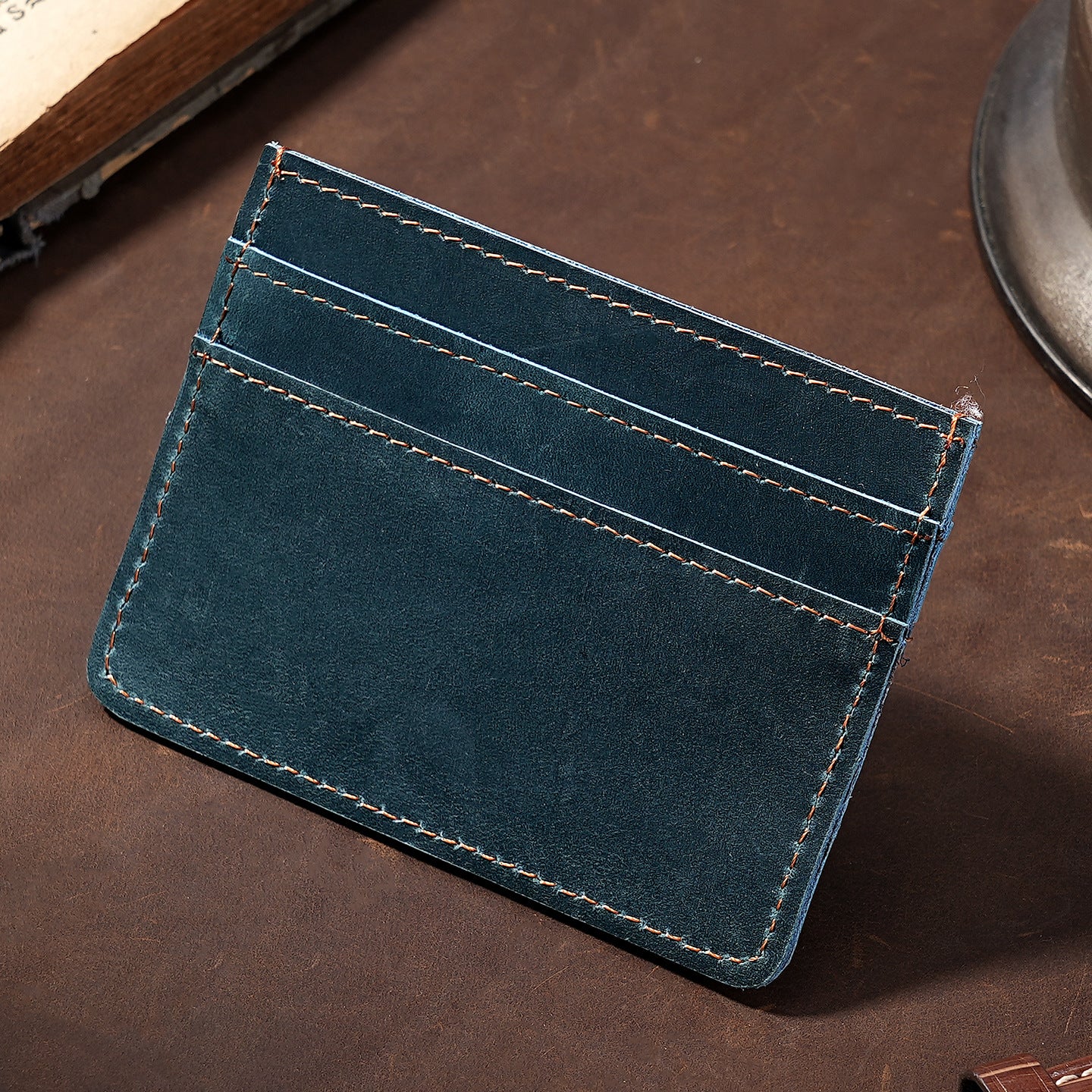 Vintage Leder Kartenhalter