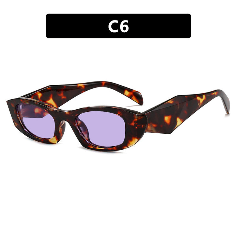 Damen trendige Cat-Eye Sonnenbrille mit einzigartigem Rahmen und UV-Schutz Brehn
