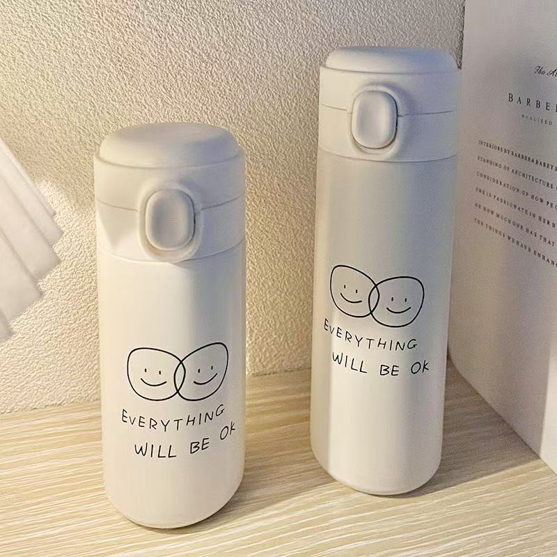 Damen Isolierflasche mit sicherem Druckverschluss und süßem Tierdesign Brehn