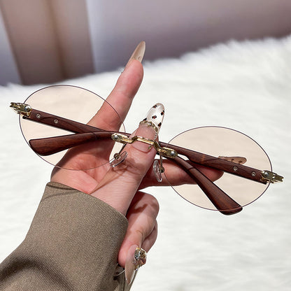 Damen modische und elegante Sonnenbrille mit ovalem Design Brehn