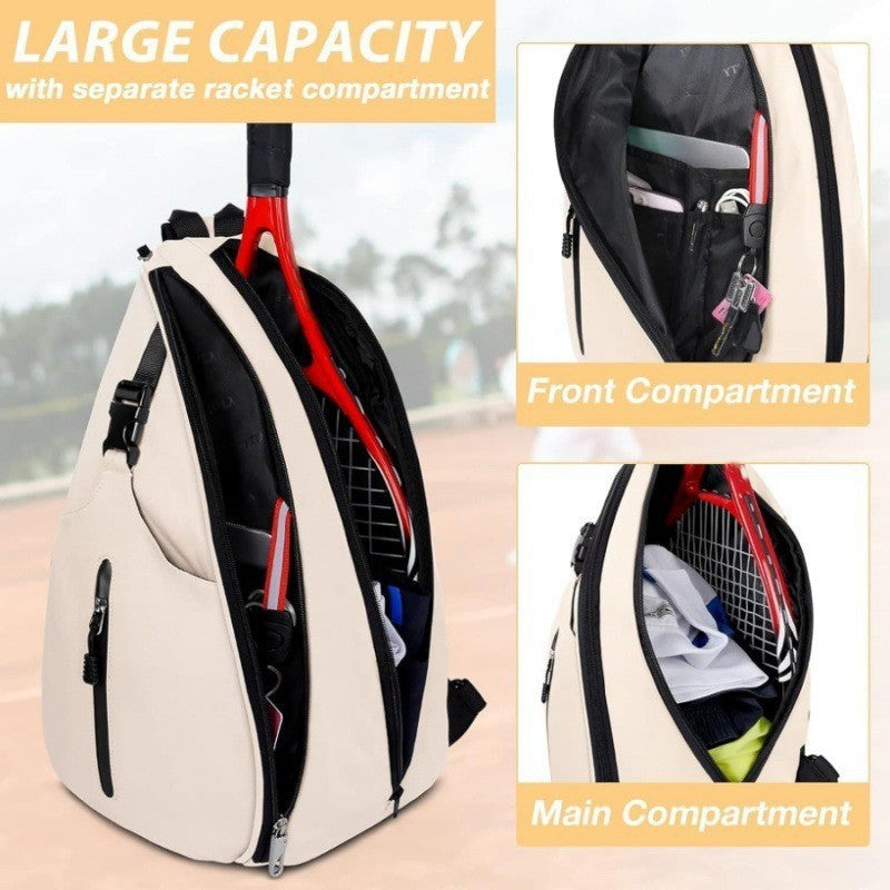 Tennis-Rucksack mit Spezialfach Für Schläger und Getränkehülle Brehn