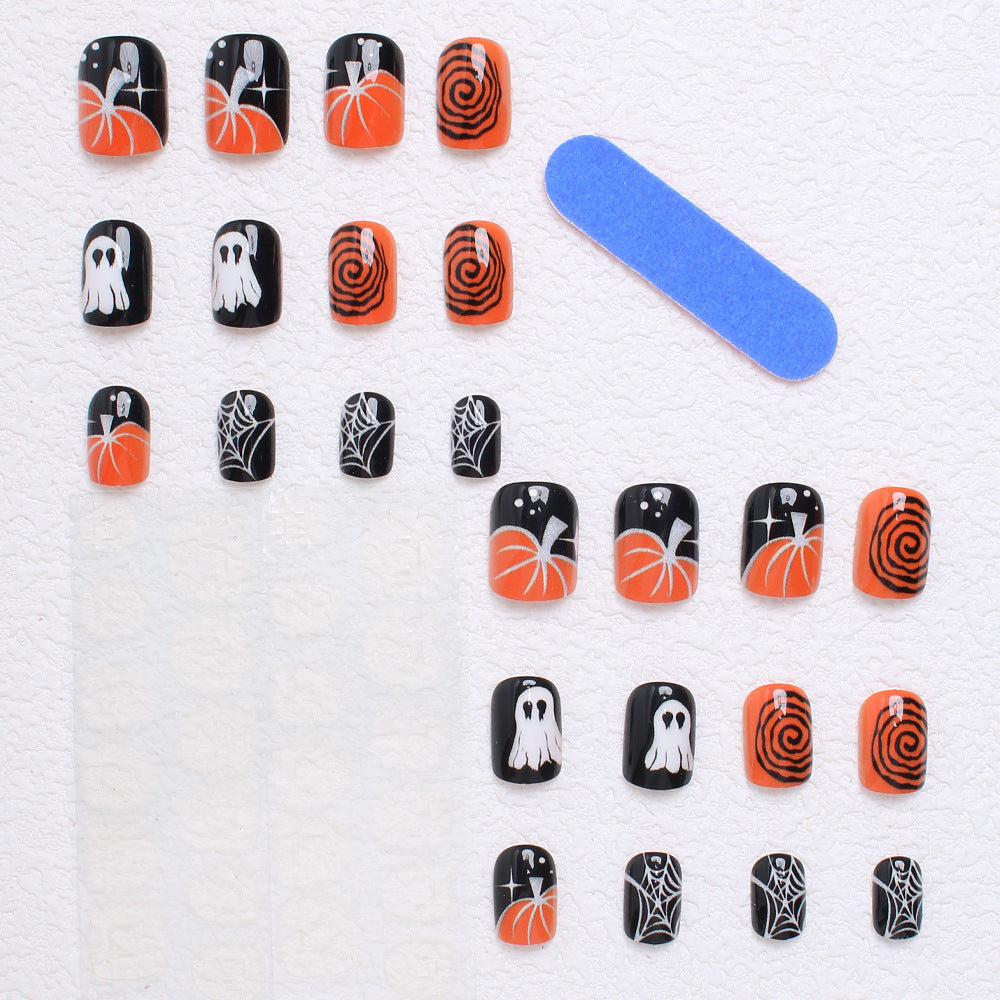 Kunstnagelset mit kreativen Halloween-Motiven Brehn