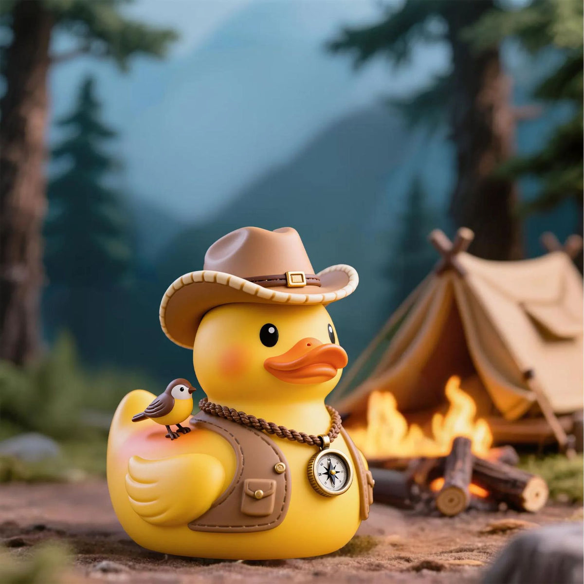 Lustige Cowboy Gummiente Brehn