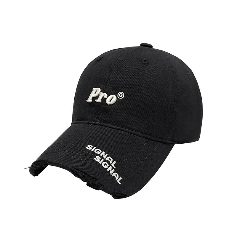 Damen Casual Zerrissene Baseballmütze Brehn