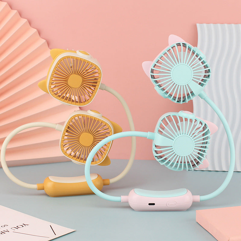 Damen tragbarer Halsventilator mit dualem Design Brehn