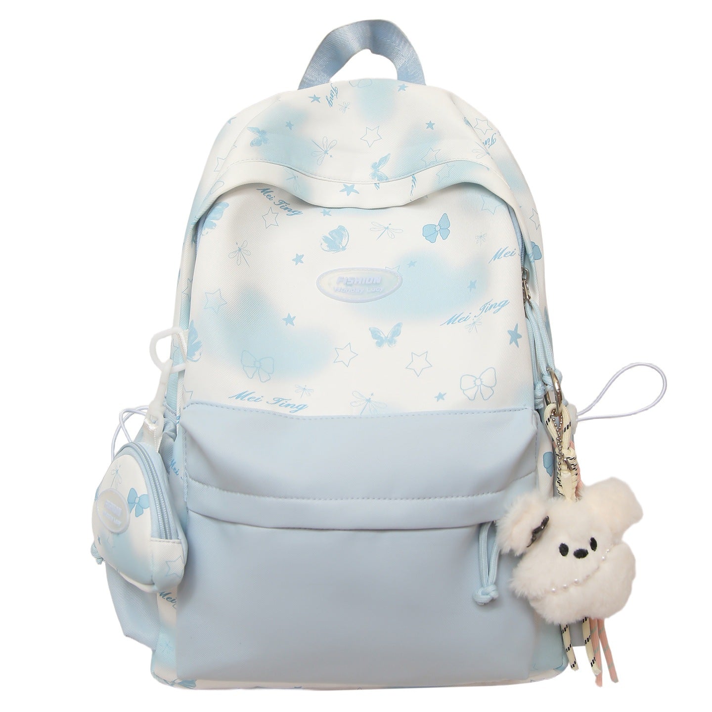 Stylischer Rucksack mit Schmetterlingsdruck Brehn