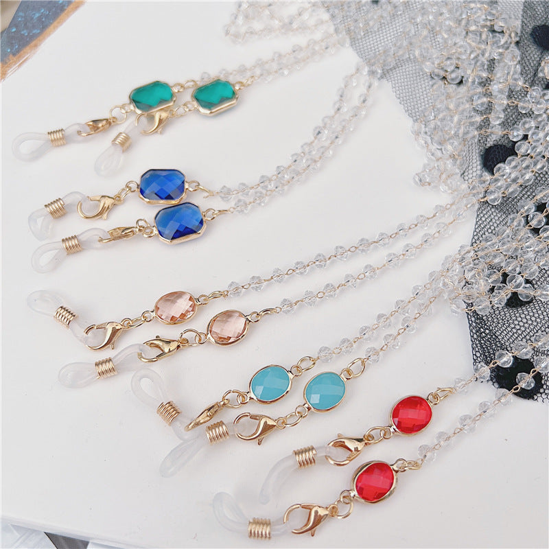 Stylische Perlen-Brillen Kette Brehn