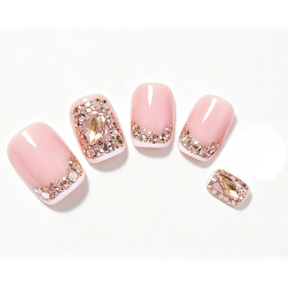 Elegante dekorative Press-On Nagelkunst Brehn