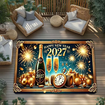 Neujahrsfeier Willkommenmatte Brehn