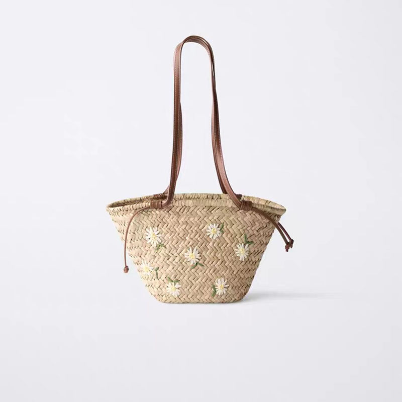 Damen Korbtasche mit floralem Design Brehn