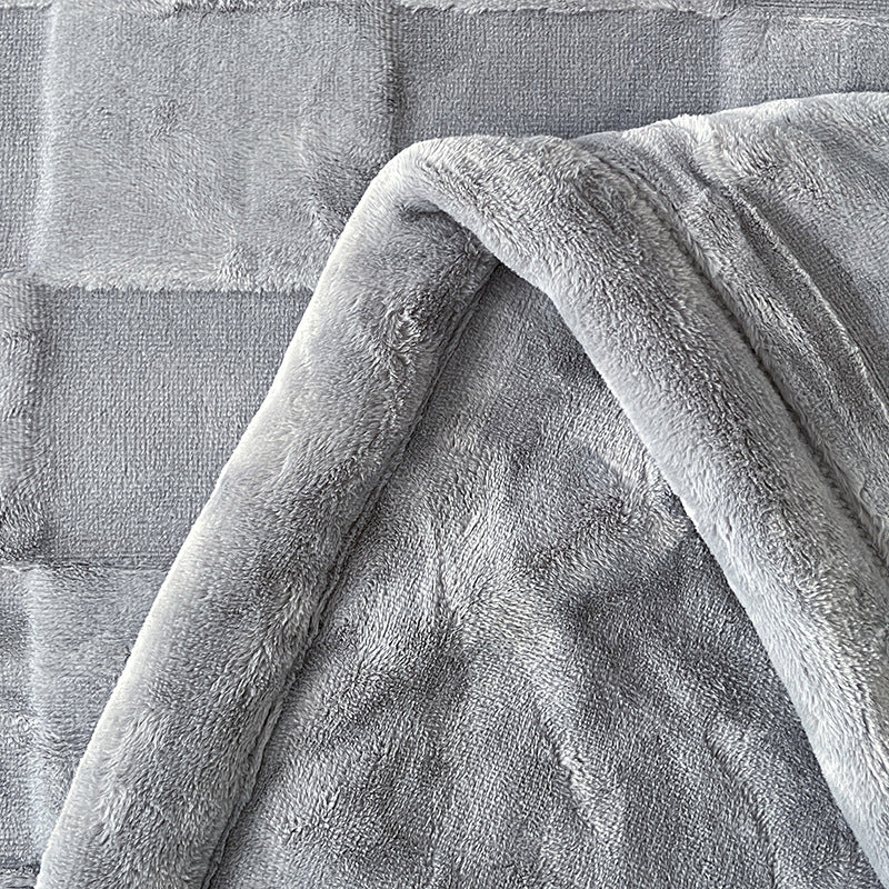 Strukturiert Patchwork Fleece Decke Brehn