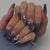 Künstlerisches Ombre Press-On Nagelset mit himmlischem Design Brehn