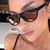 Damen modische optische Brille mit elegantem Katzenaugen-Design Brehn