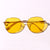 Damen auffällige geometrische Sonnenschutzbrille mit UV-Schutz Brehn