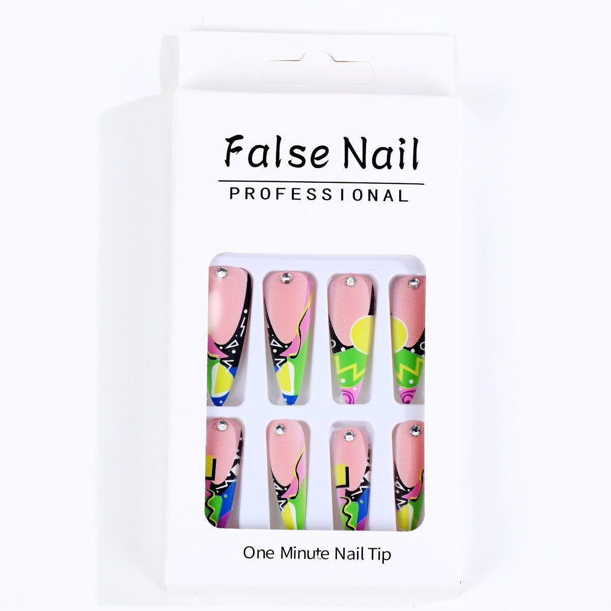 Kunstnagelset im kreativen modernen Design Brehn