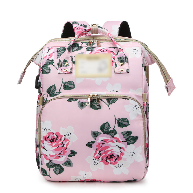 Blumenmuster Multi-Funktions-Rucksack Brehn