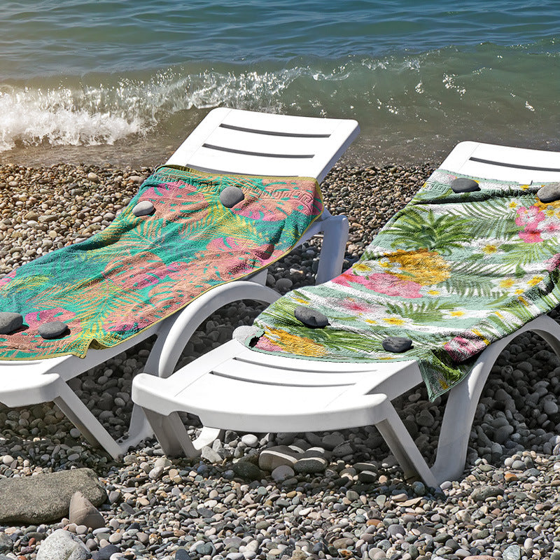 Strandtuch aus hautfreundlicher Mikrofaser mit kreativem Mustermix Brehn