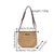 Handtasche Aus Handgefertigtem Naturmaterial mit Verstellbarem Schulterriemen Brehn