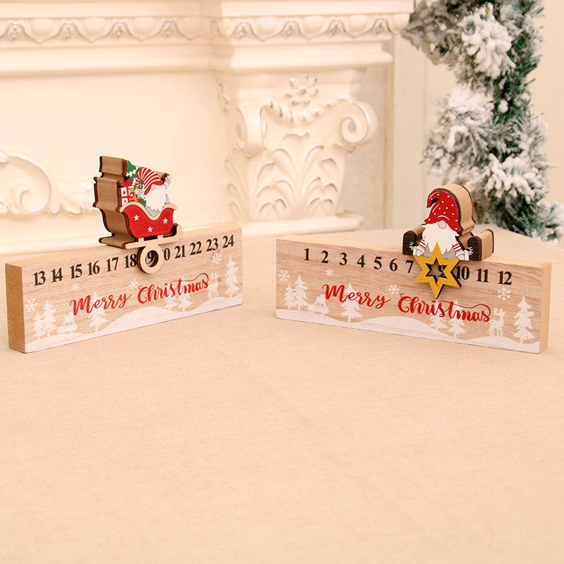Holz Adventskalender Dekoration Brehn