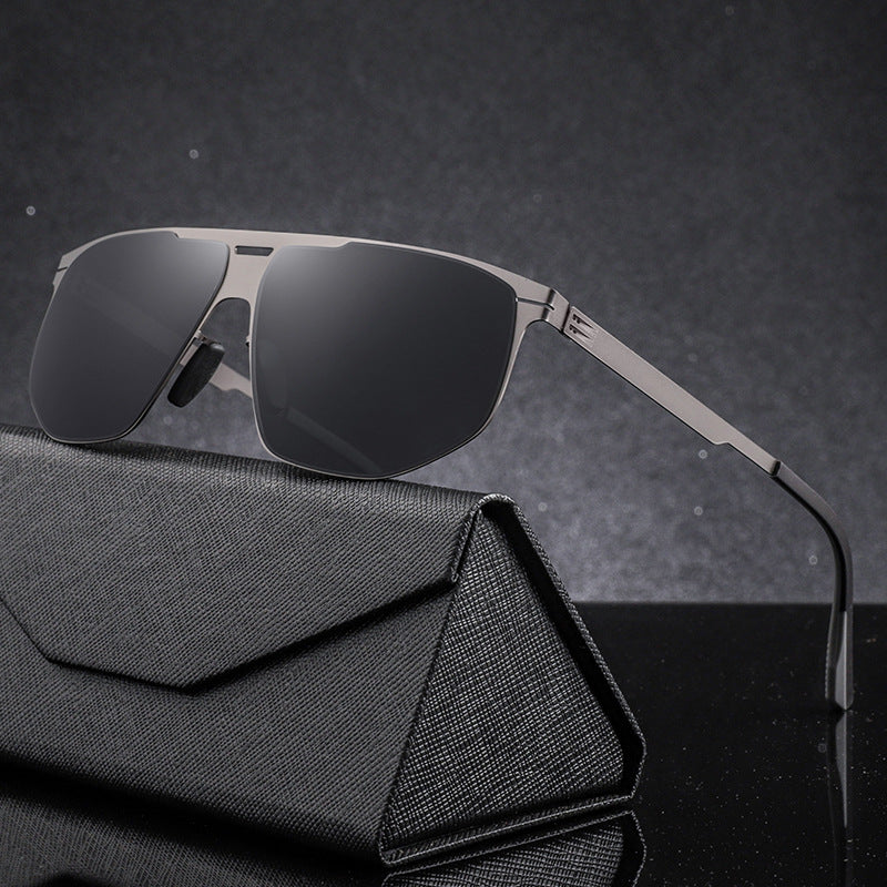 Trendy Quadrat Rahmen Sonnenbrille Brehn