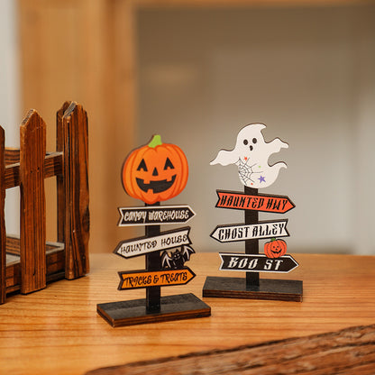 Kreative Halloween Deko-Schild mit Kürbis-Motiv Brehn