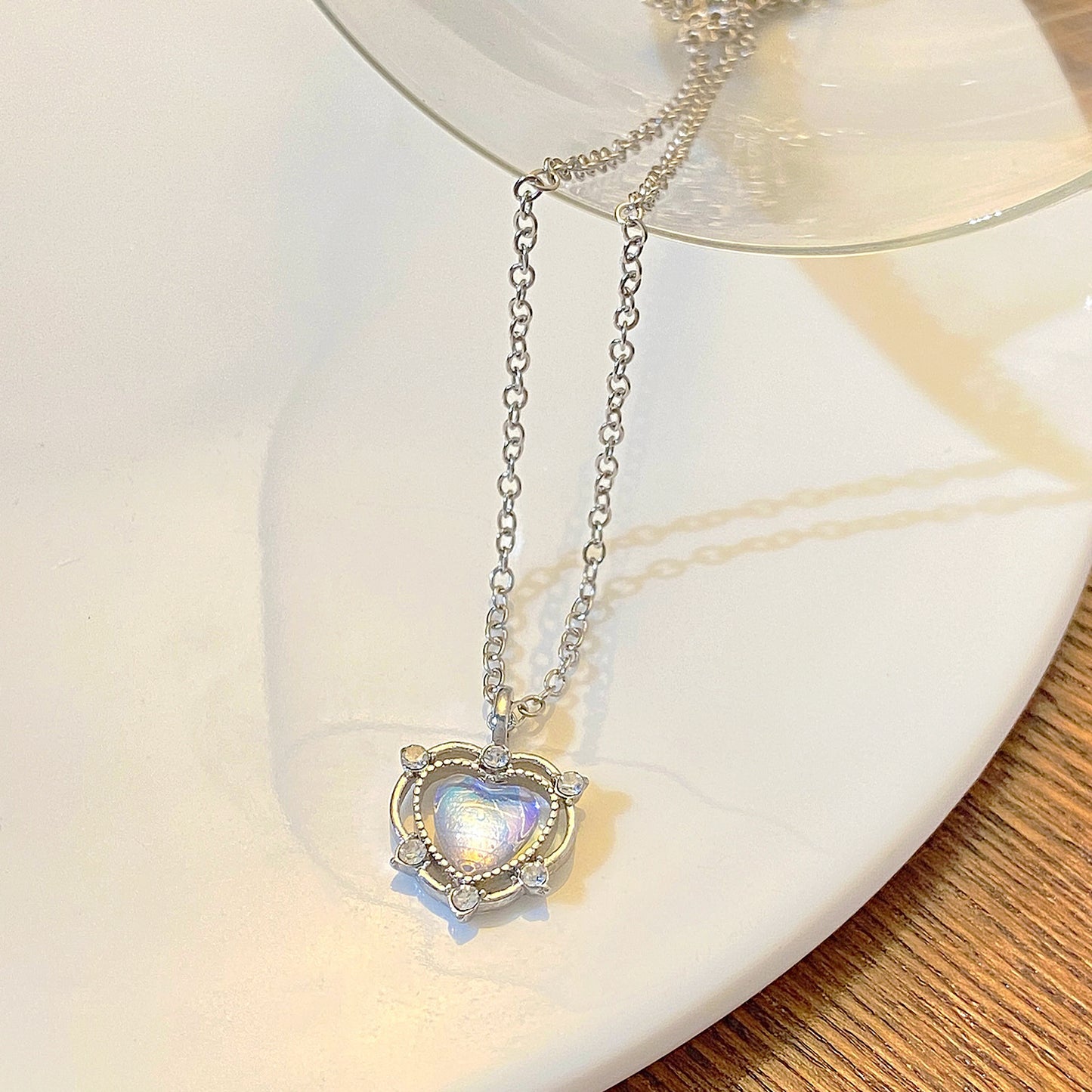 Herzförmige Schmuck-Halskette Brehn