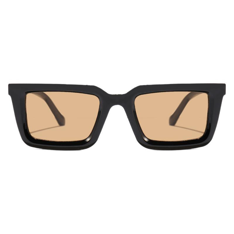 Damen moderne quadratische Sonnenbrille mit verspiegelten Gläsern Brehn