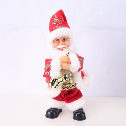 Dekorative Weihnachtsmannfigur mit Süßigkeit
