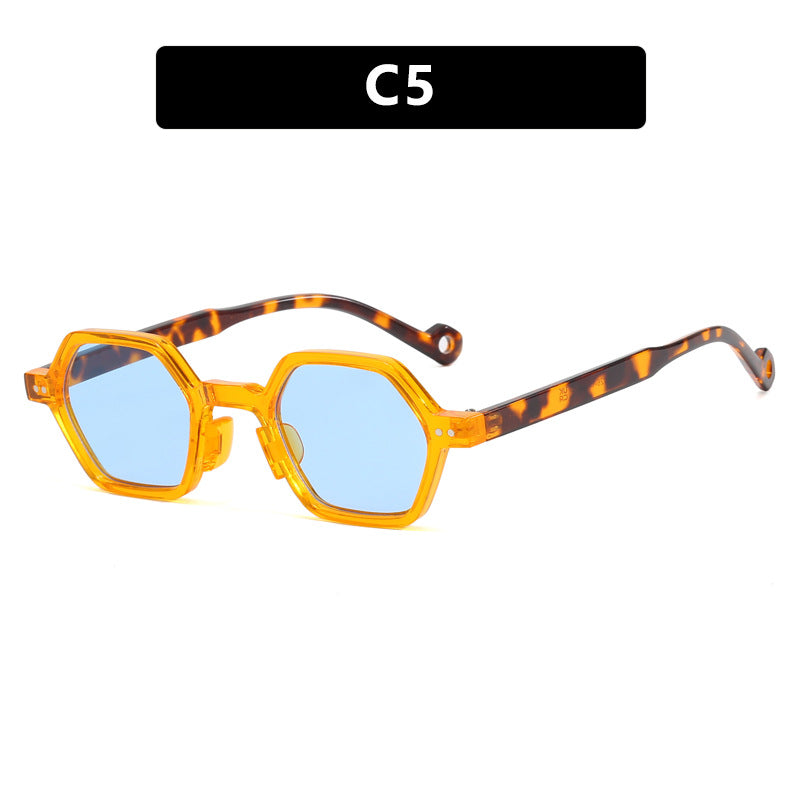 Damen hexagonale Sonnenbrille im modernen Design mit schützenden Gläsern Brehn