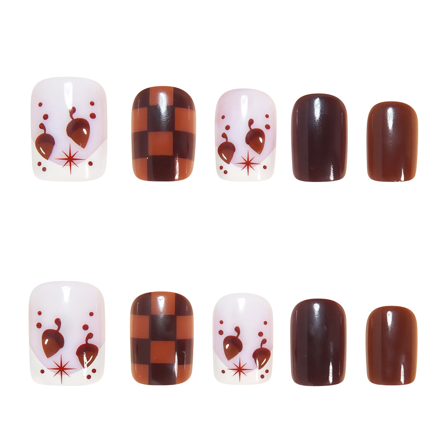 Künstlerisches Quadrat Nagelkunstdesign Brehn