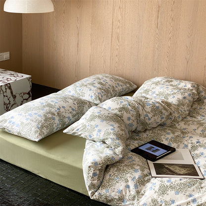 Bettwäsche-Set aus Baumwolle mit zartem botanischem Print