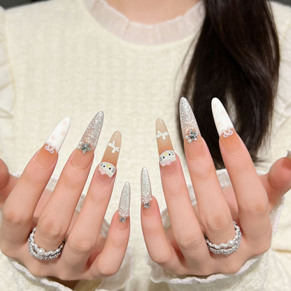 Dekorative Premium Press-On Nagelverlängerungen Brehn