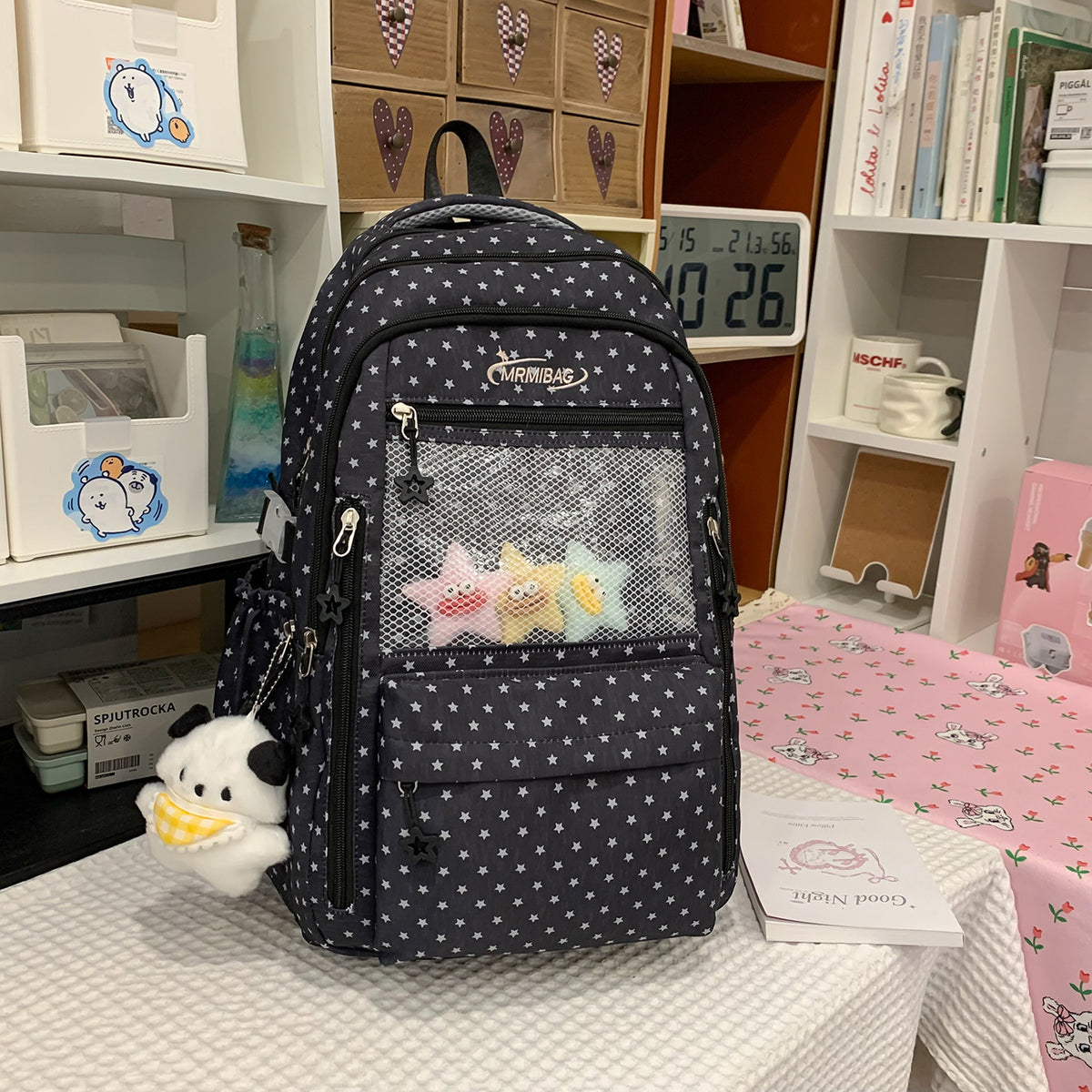 Stilvolles sternbedrucktes multifunktionales Rucksack Brehn