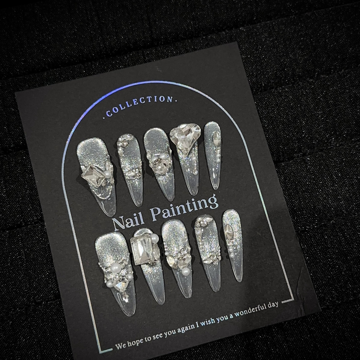 Glamouröse Dekorative Nagelkunst Kollektion