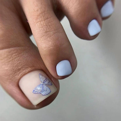 Kunstnagelset mit holographischem Effekt Brehn