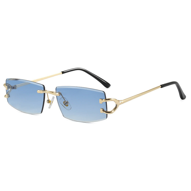 Damen Elegante Minimalistische Sonnenbrille mit einzigartigen Metalldetails Brehn