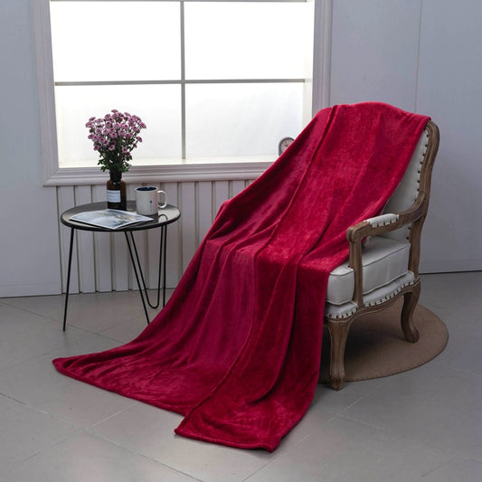 Damen Kuschelige Plüsch-Decke mit Wende-Design Brehn