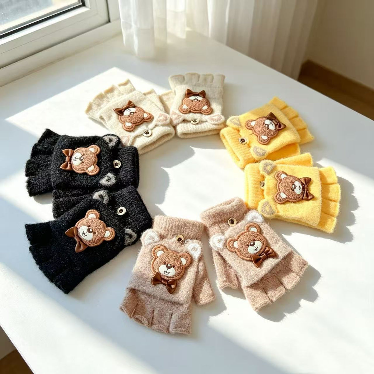 Niedliche bärenmotivierte Handgelenkfreies Handschuhe Brehn