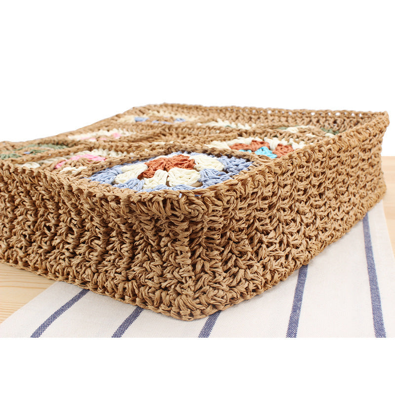 Handgeknüpfte Tragetasche mit Floralen Inspirationsdesign Brehn