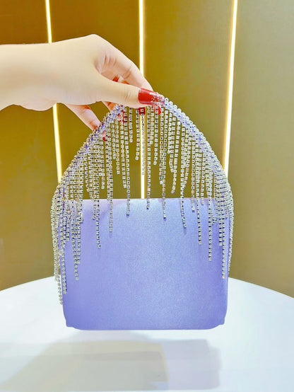 Kristall-verzierte Glam Clutch