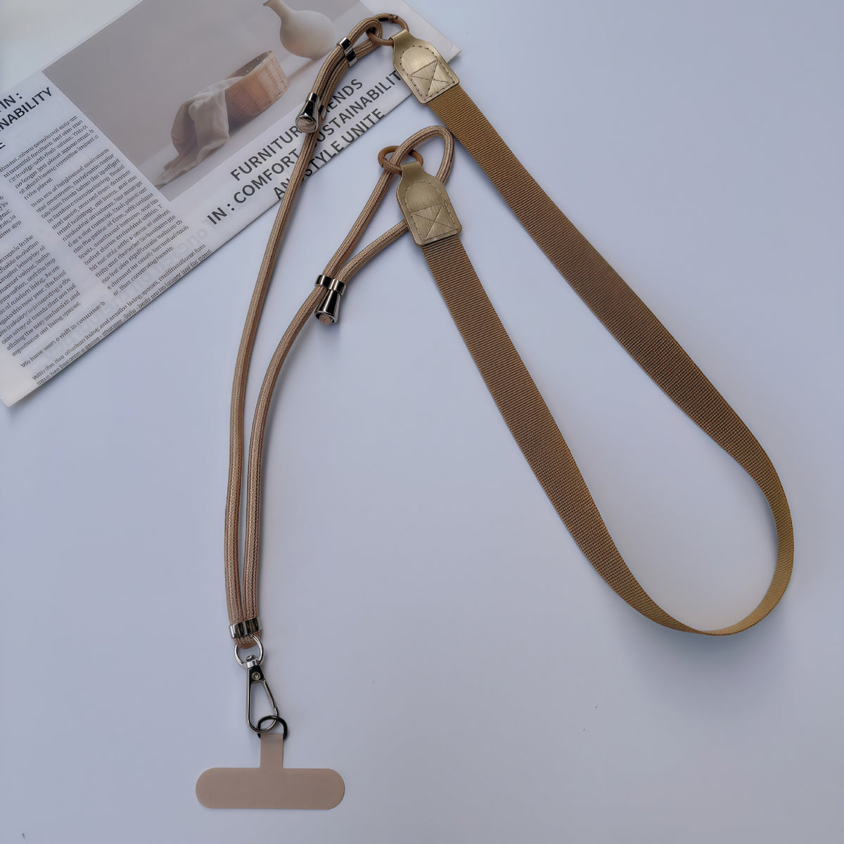 Multifunktionale verstellbare Halskette mit ID-Halter Brehn